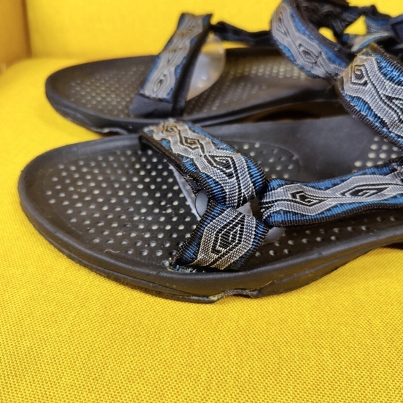 Teva Hurricane XLT 2 Black Gray Blue Hiking Sandals Strap Shoes Men's Size 11 - Picture 3 of 9